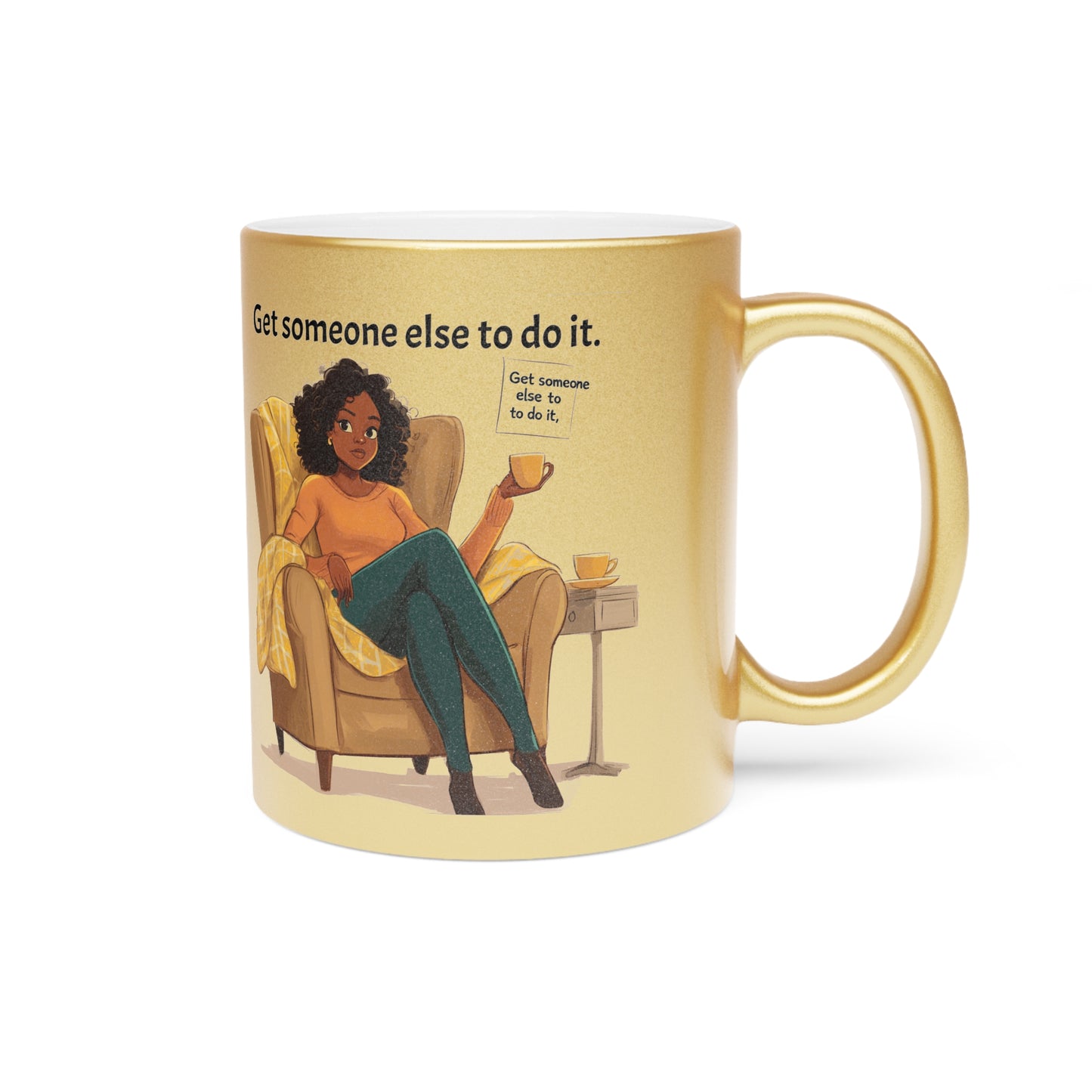 Cozy Metallic Mug - Get Someone A Blanket