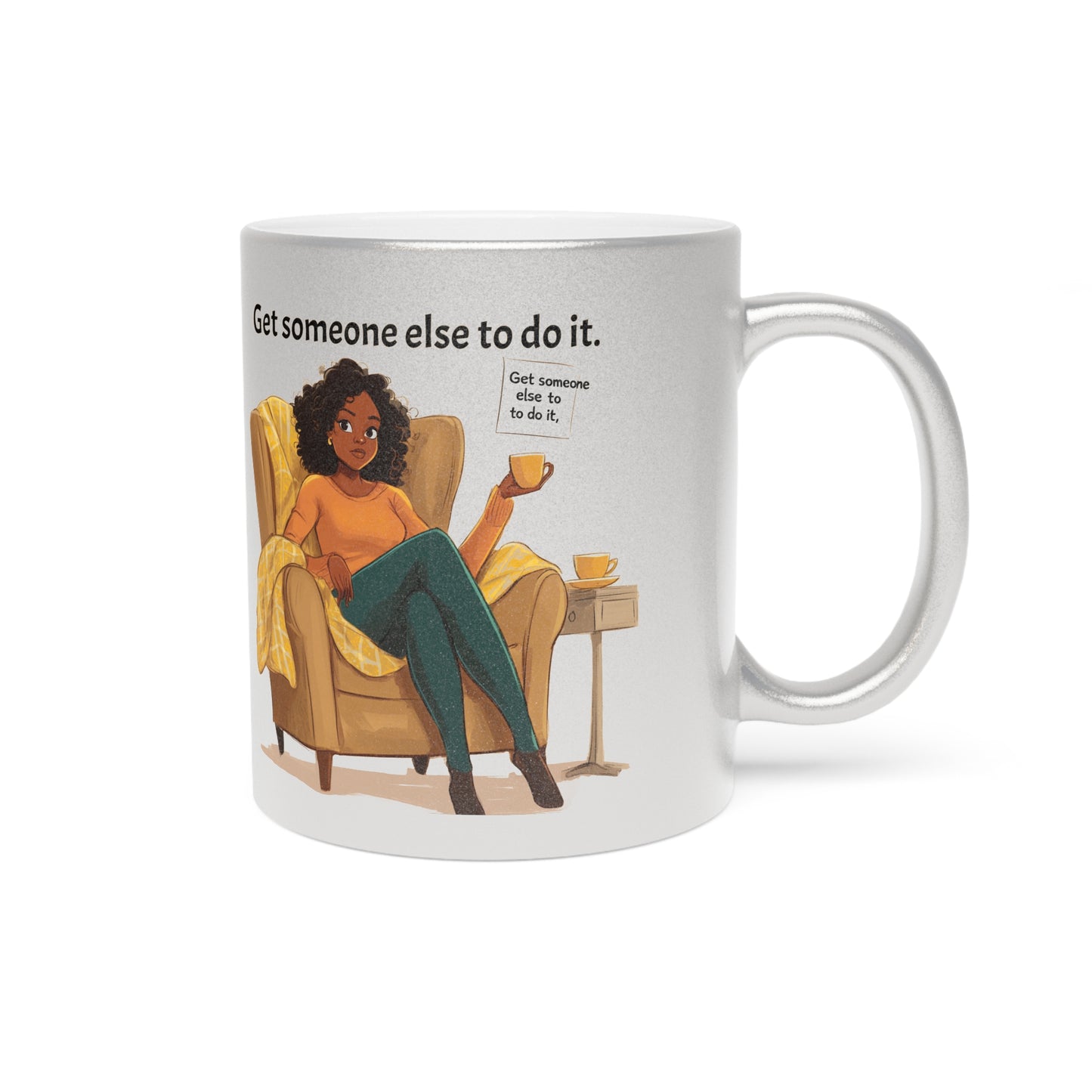 Cozy Metallic Mug - Get Someone A Blanket