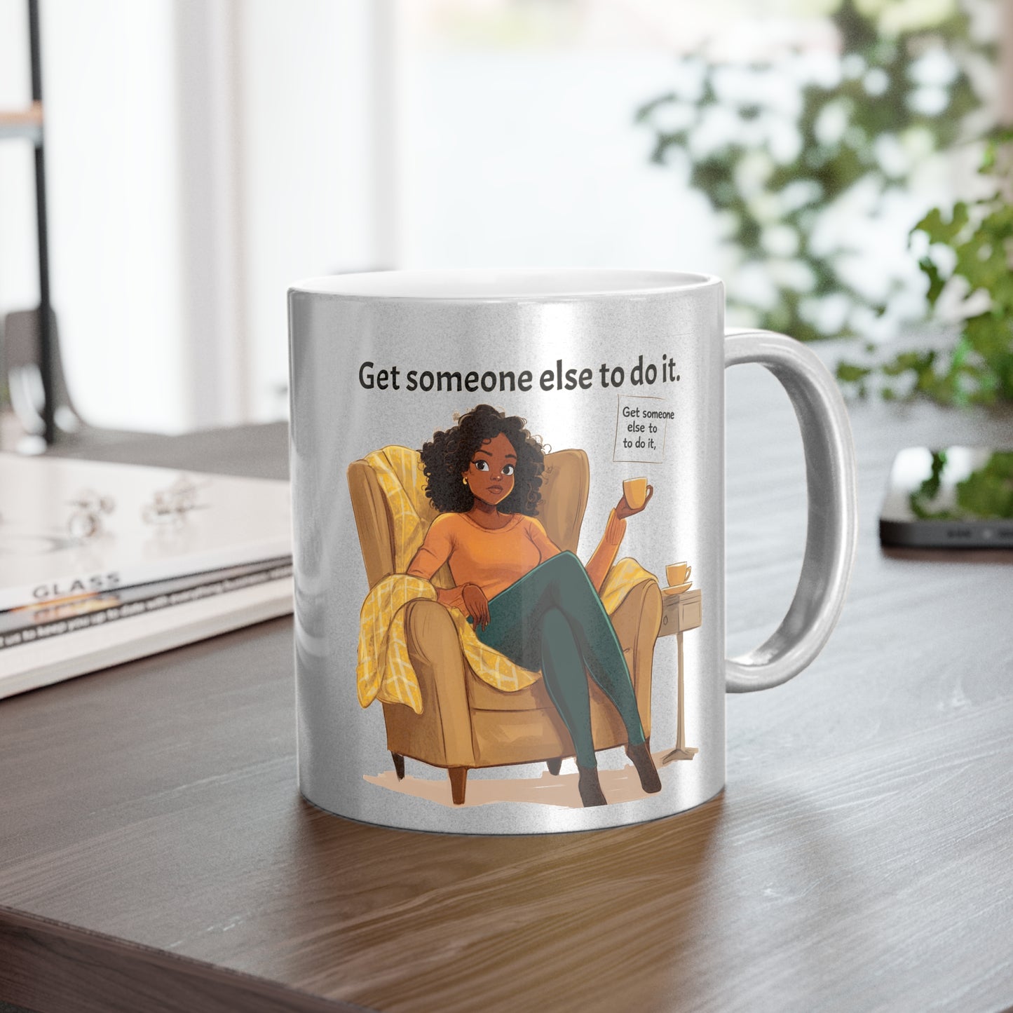 Cozy Metallic Mug - Get Someone A Blanket