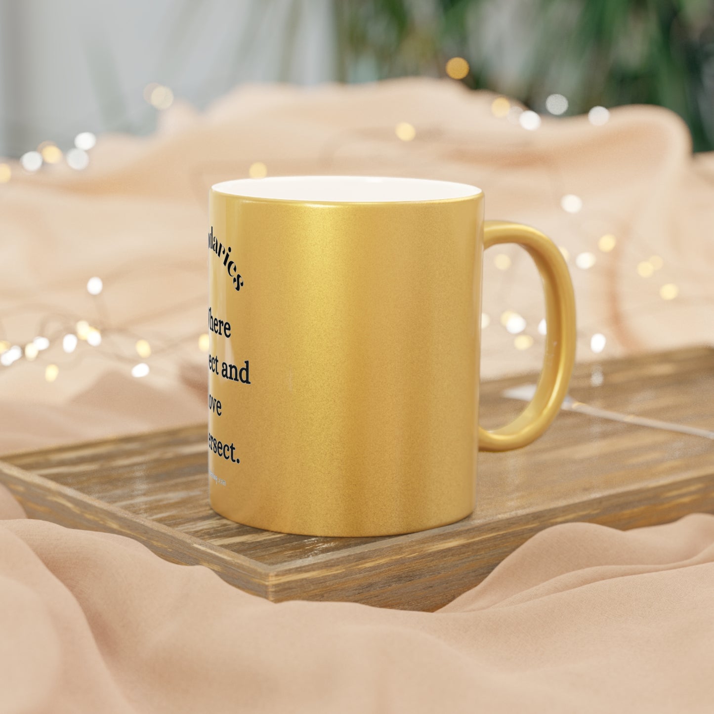 Boundaries Metallic Mug (Silver\Gold)