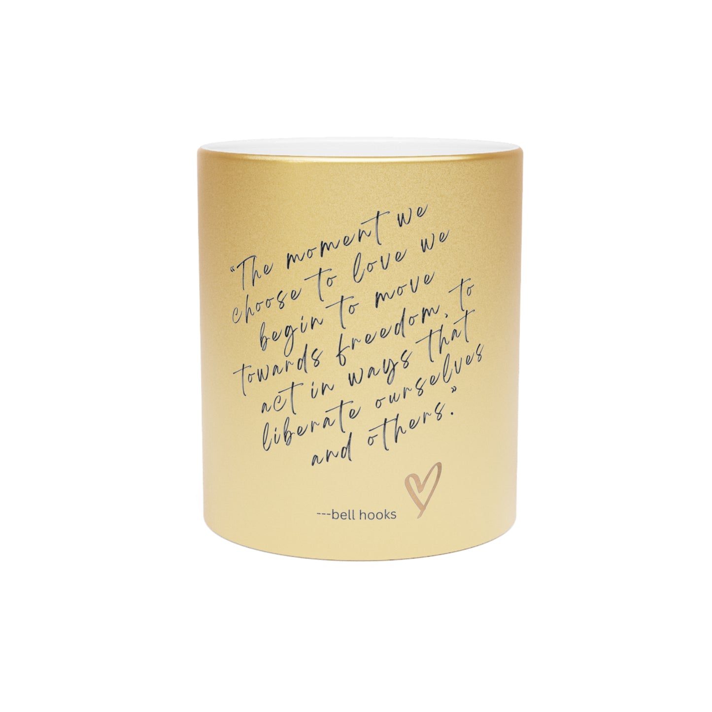 bell hooks-- Metallic Mug (Silver\Gold)