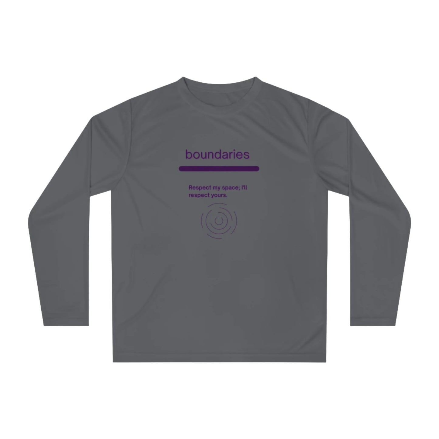 Boundaries ---Unisex Performance Long Sleeve Shirt