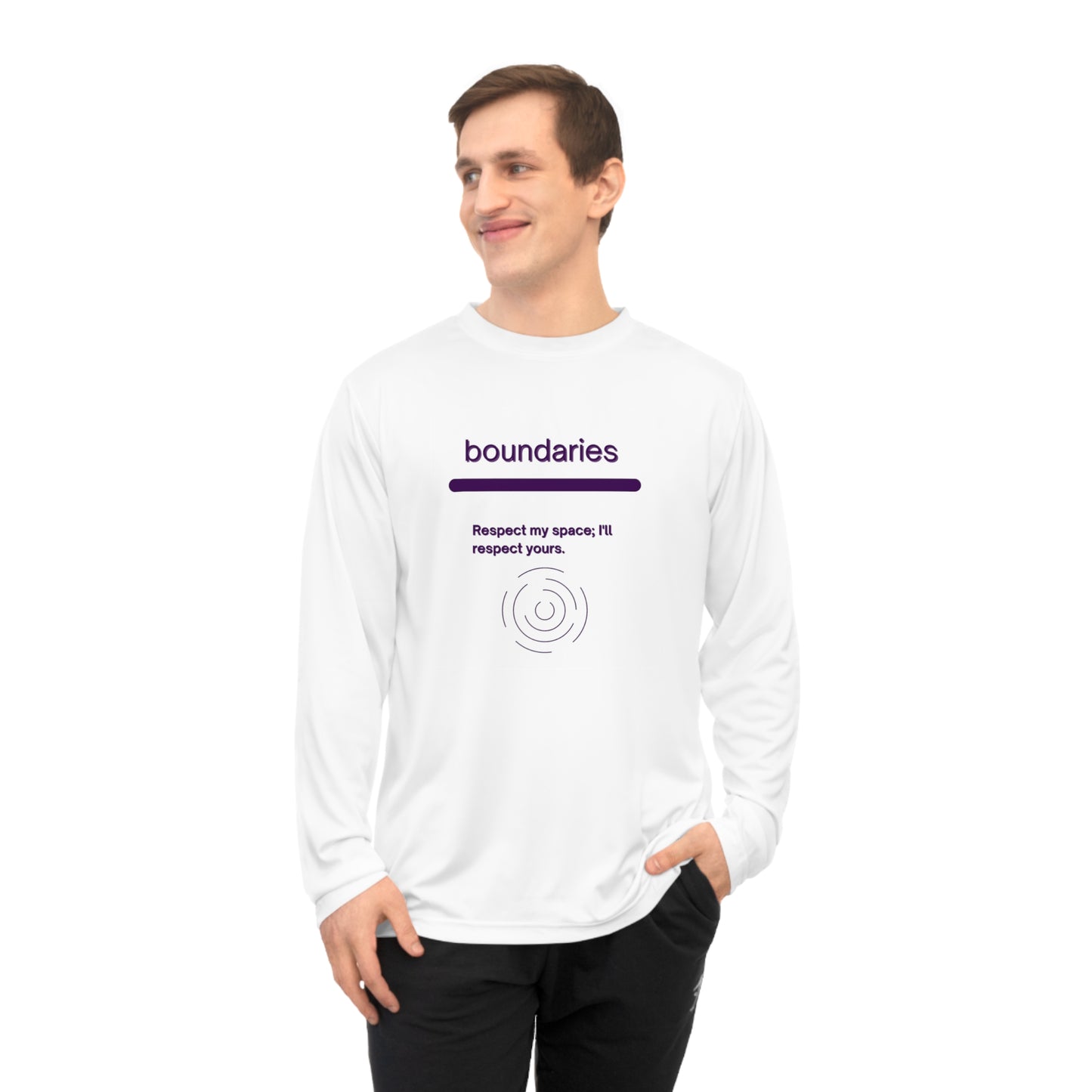 Boundaries ---Unisex Performance Long Sleeve Shirt