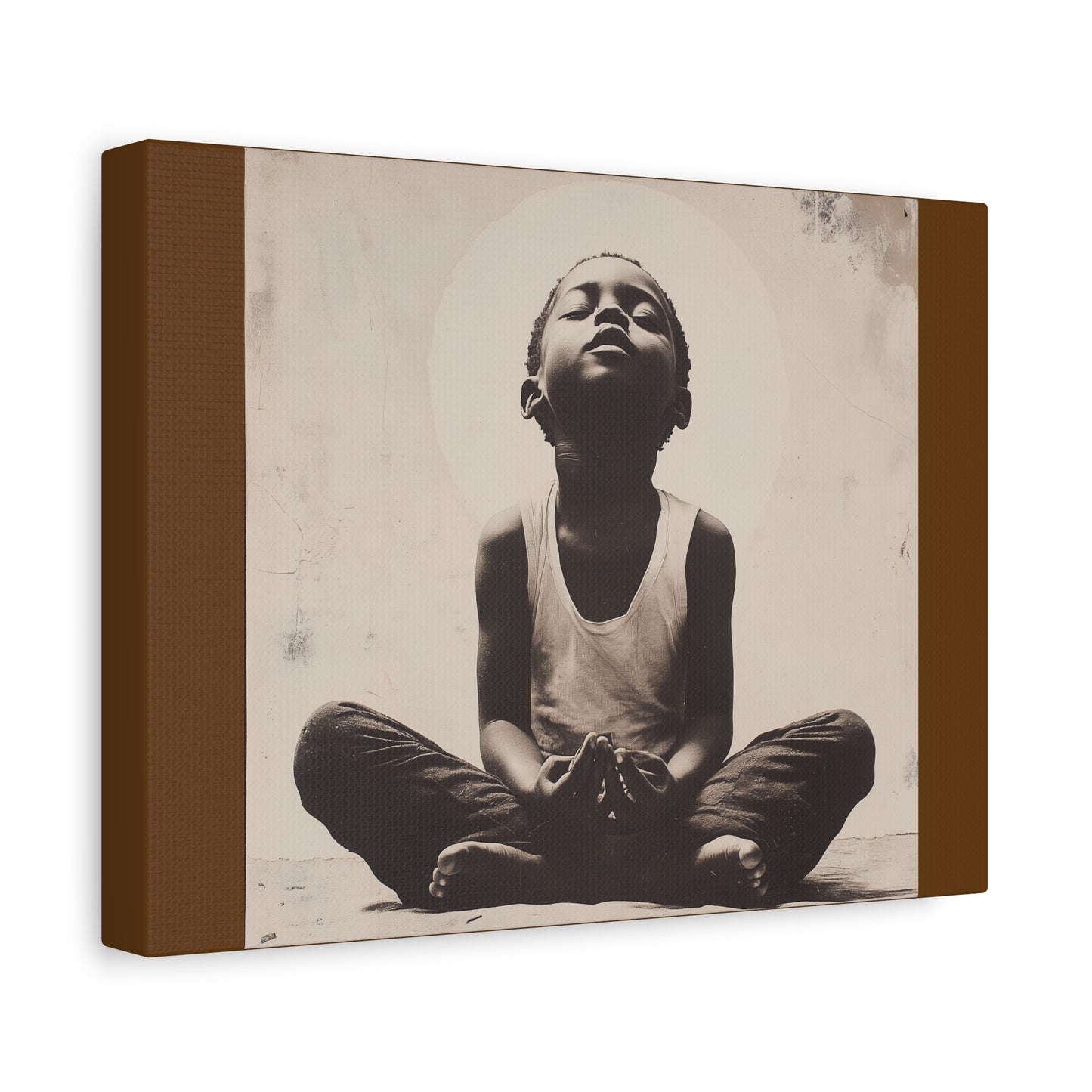 Meditation Canvas Art - Tranquil Youthful Spirit, 1.25" Stretched Wall Decor