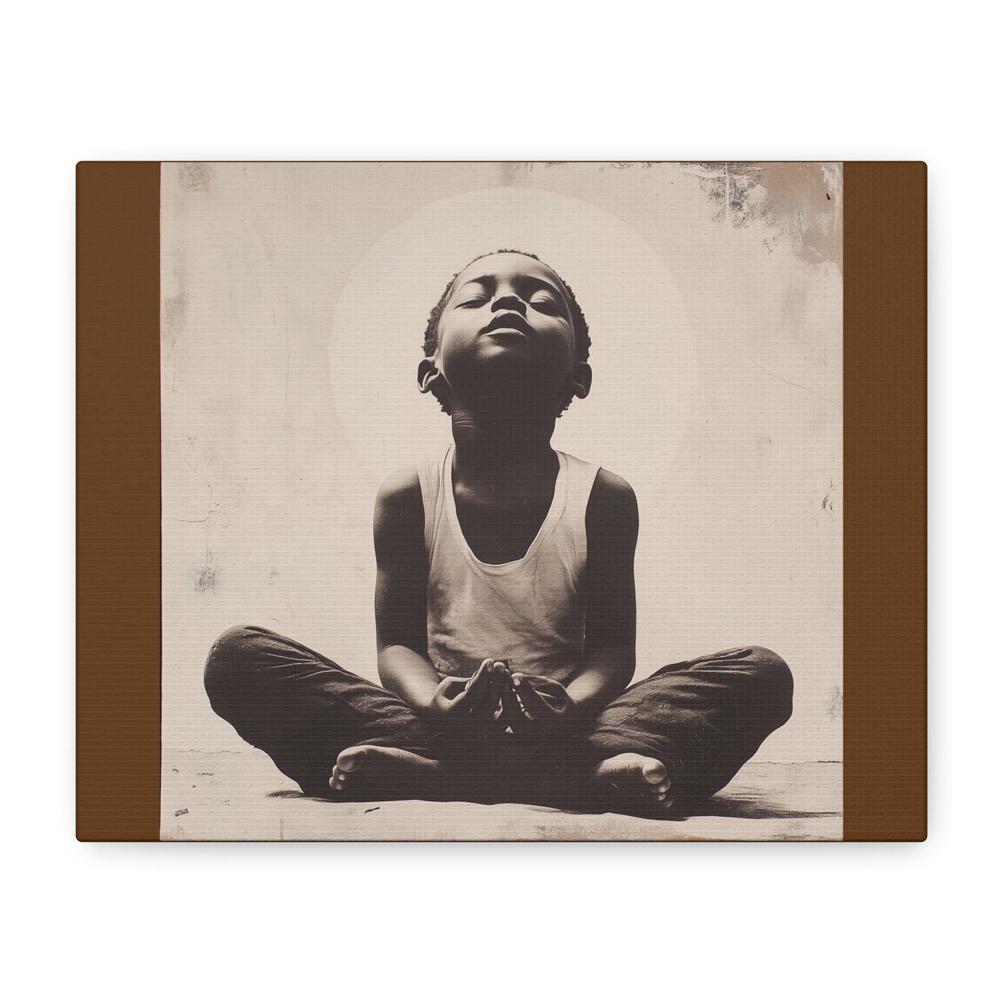 Meditation Canvas Art - Tranquil Youthful Spirit, 1.25" Stretched Wall Decor