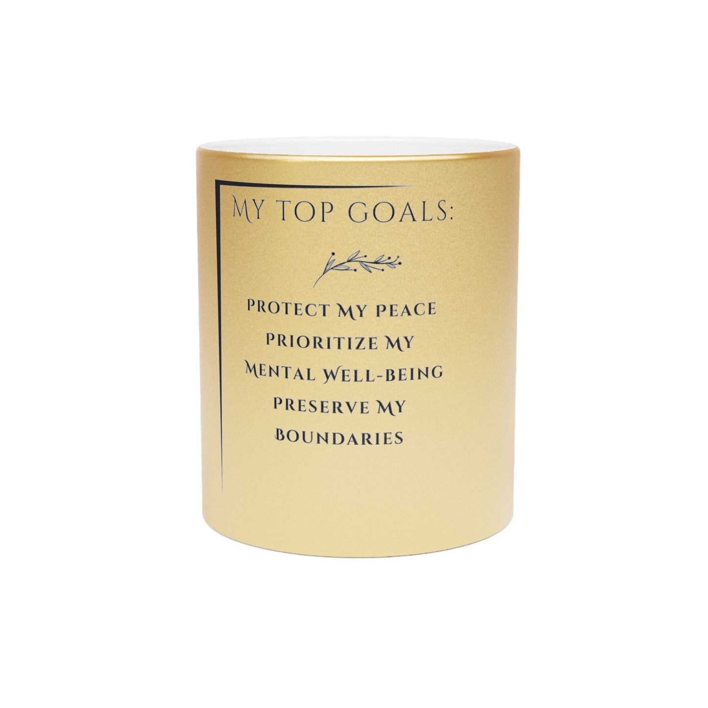 My Three Goals-- Mug