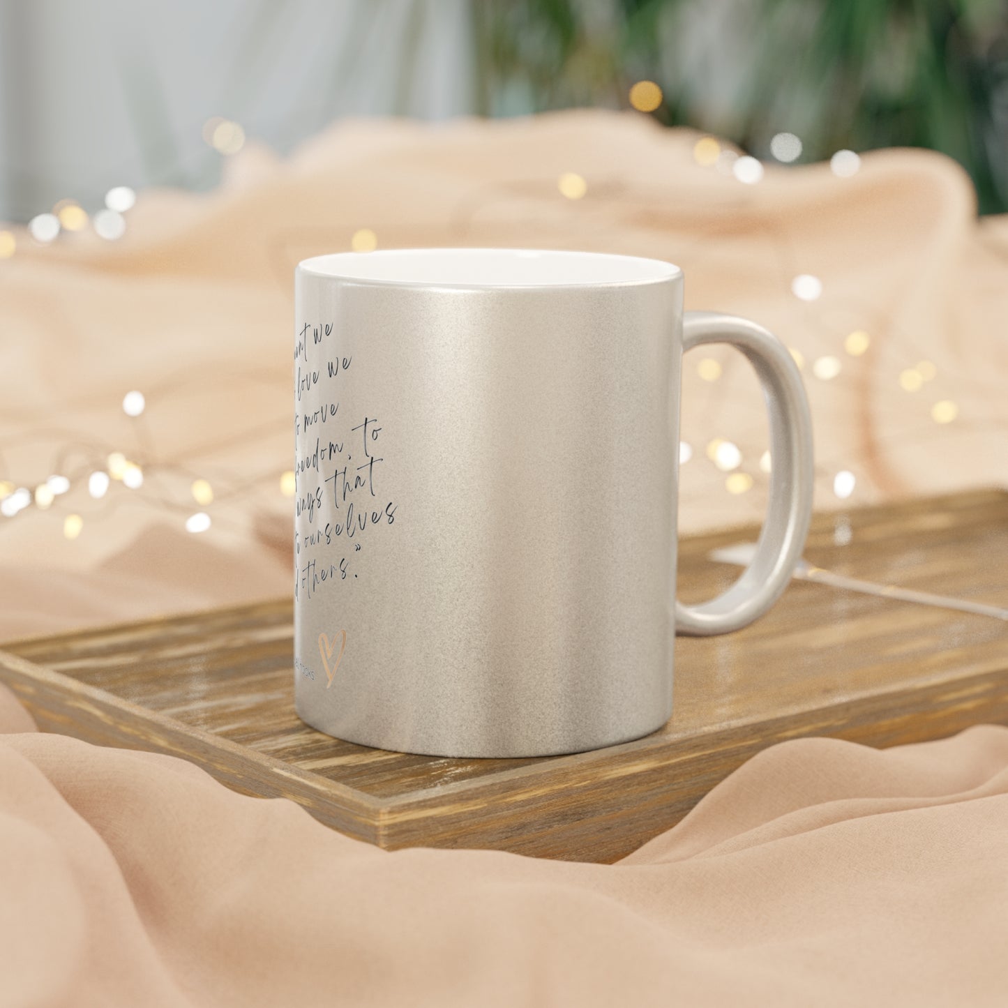 bell hooks-- Metallic Mug (Silver\Gold)