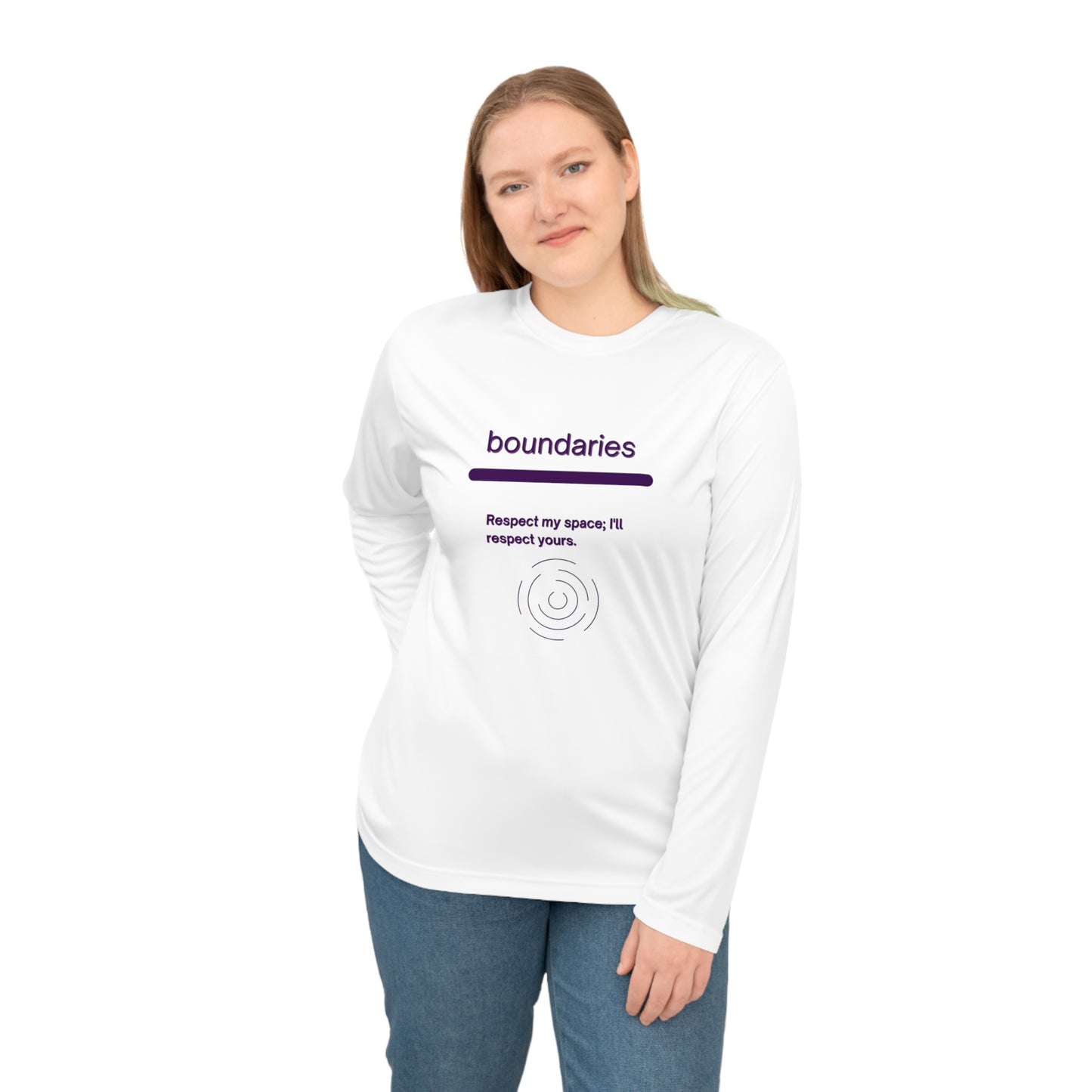 Boundaries ---Unisex Performance Long Sleeve Shirt