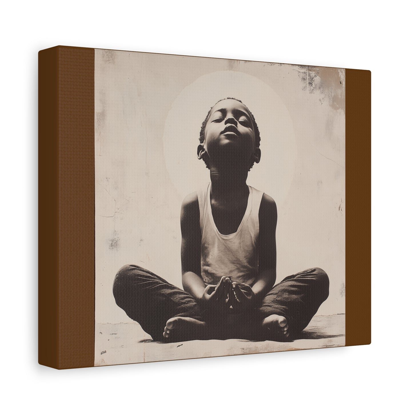 Meditation Canvas Art - Tranquil Youthful Spirit, 1.25" Stretched Wall Decor