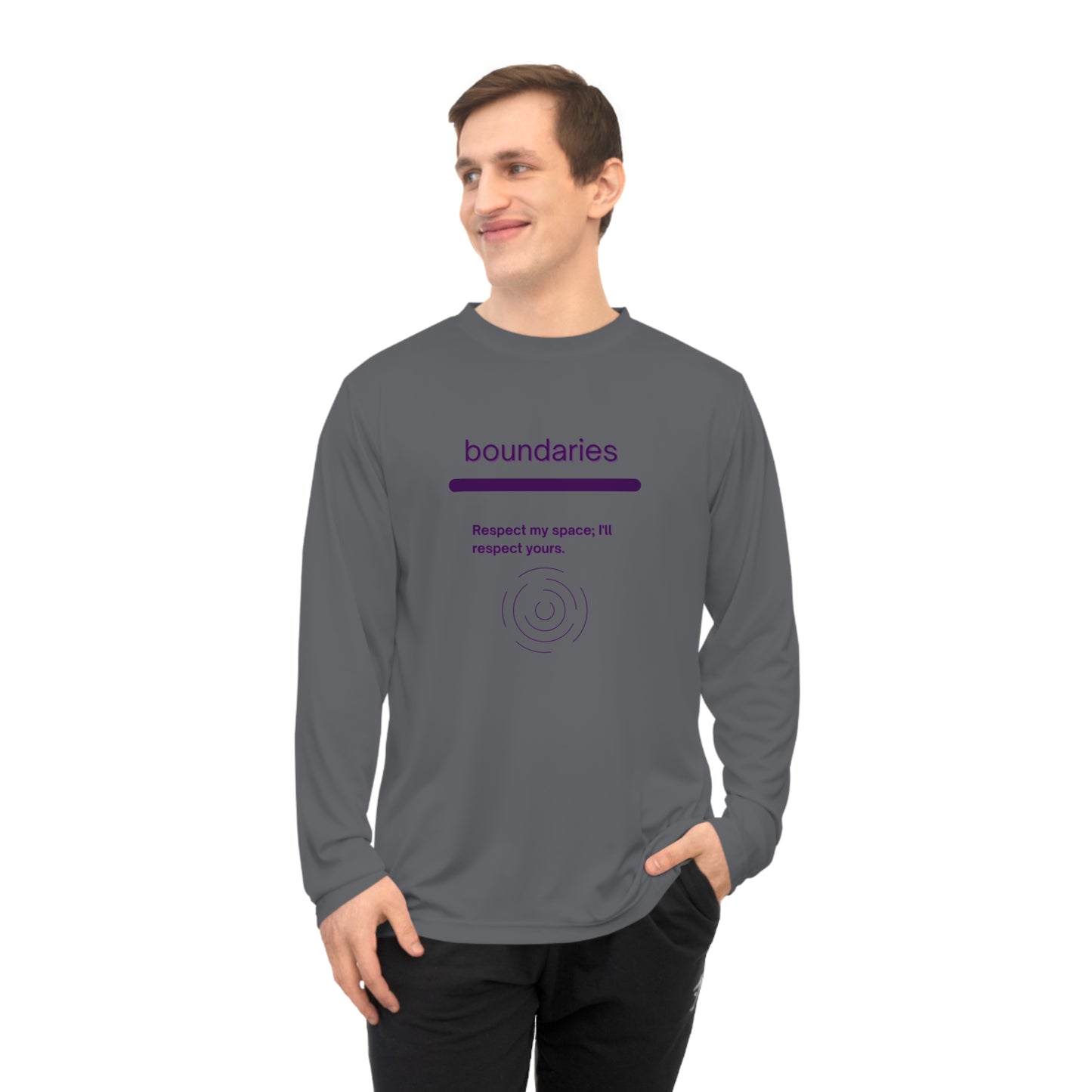 Boundaries ---Unisex Performance Long Sleeve Shirt